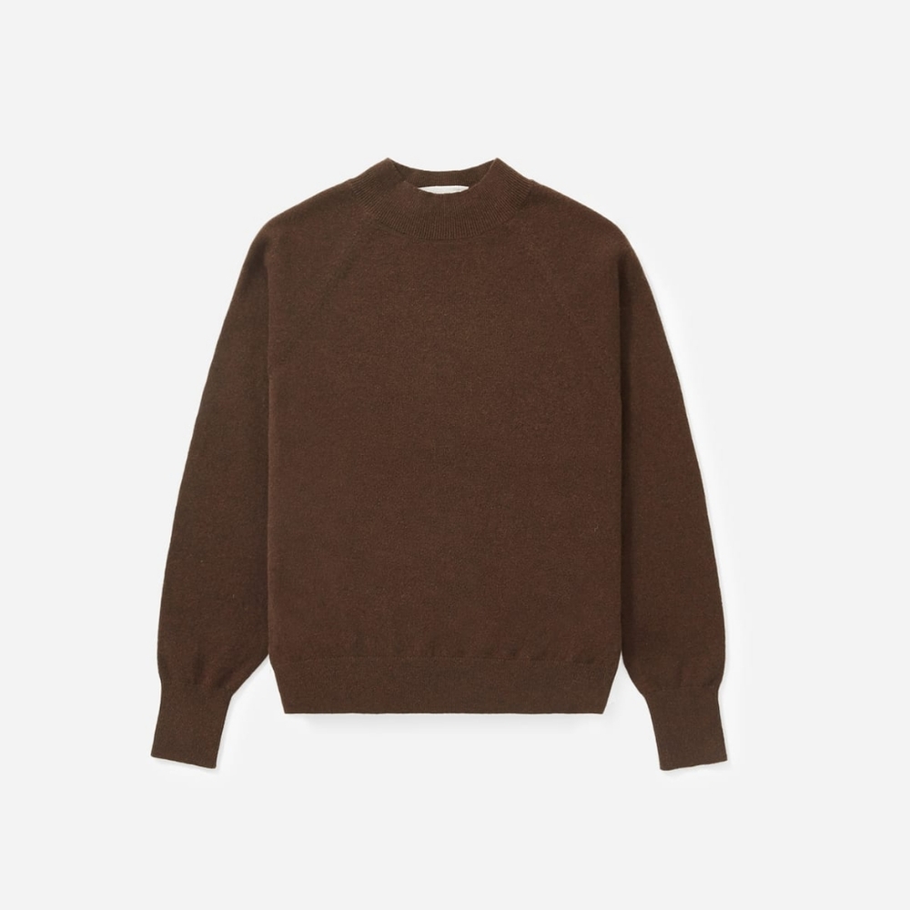 Everlane Cashmere Raglan Mockneck | size M